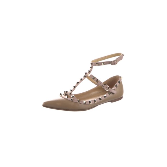 Valentino Rock stud Leather Flats - Picture 10 of 10